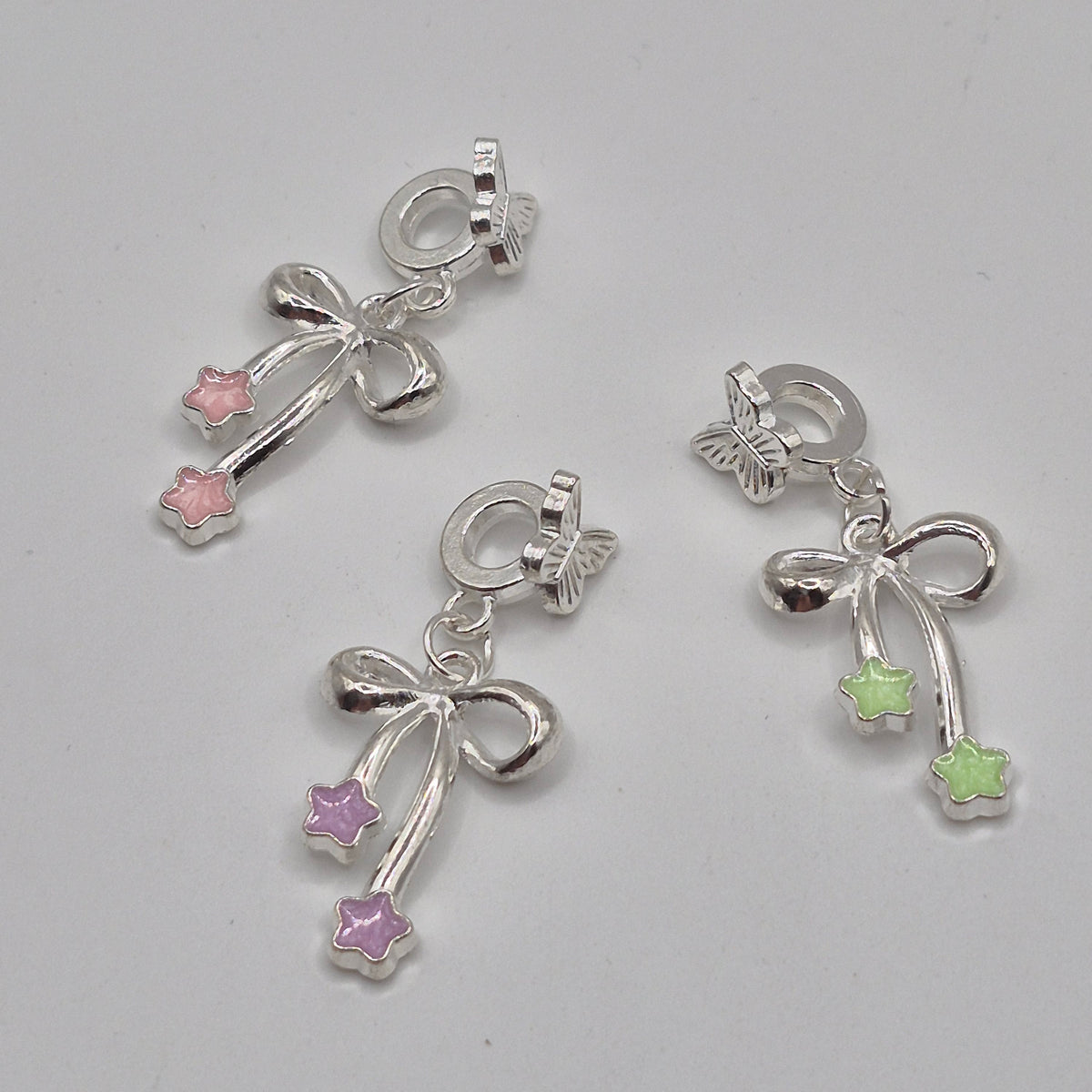 Star Bow Dangle Charm