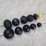 Butter Lentil 12mm*7mm Solid Silicone Beads