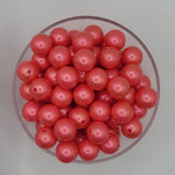 Pink Tourmaline Metallic 15mm Silicone Beads