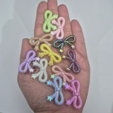 Opal Glow Acrylic Bow with Stars  - Focal