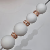 Rose Gold Wide Hole Metal Spacers 10mm