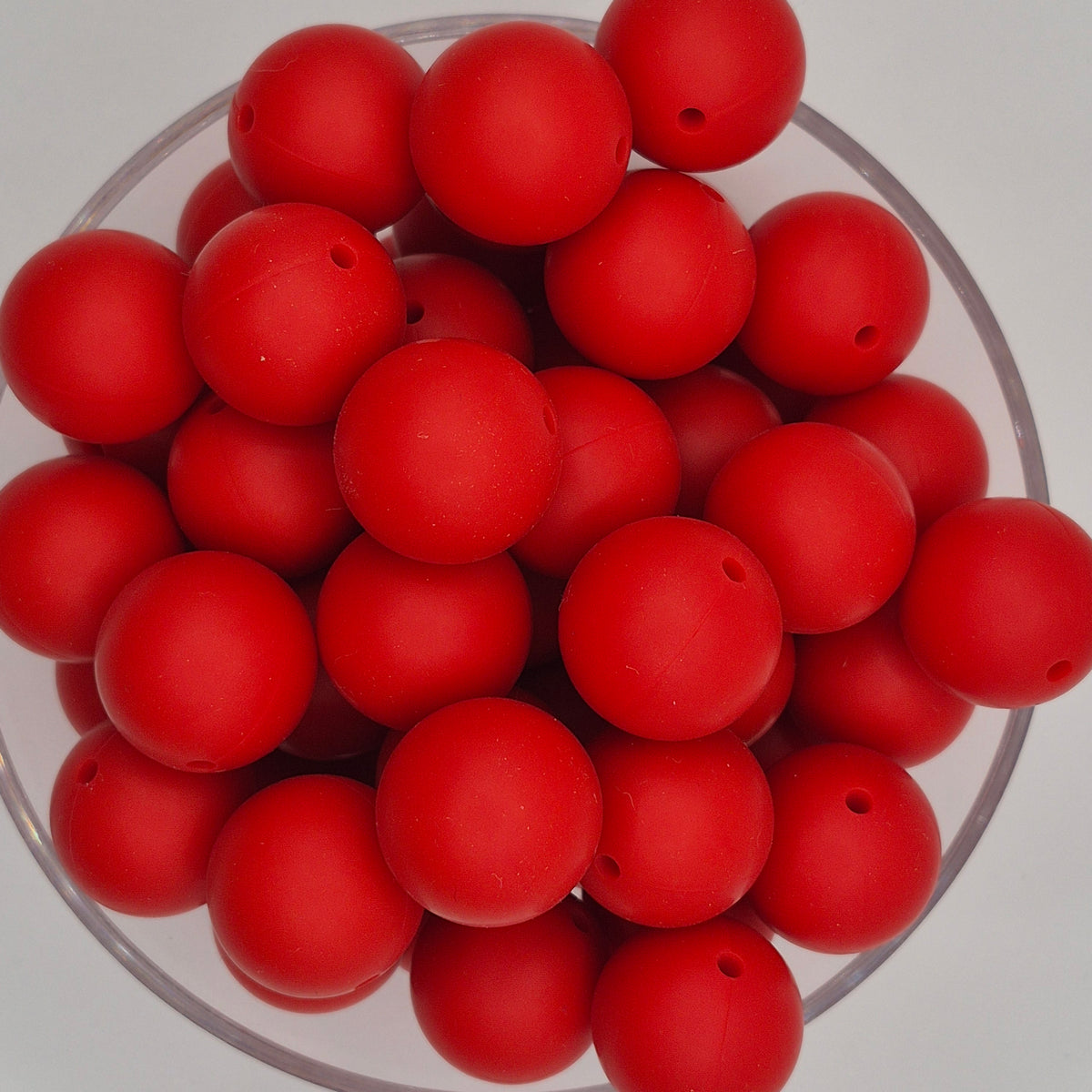 Smokey Paprika 19mm Solid Silicone Bead