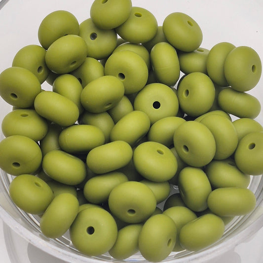 Olive Abacus Bead 14mm*8mm