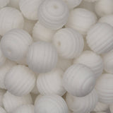 White Honeycomb 15mm Silicone Bead