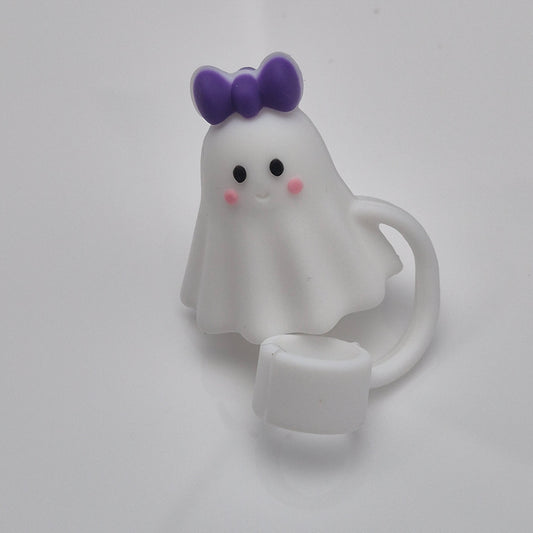 Ghost Bow Straw Topper