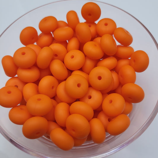 Orange Abacus Bead 14*8mm