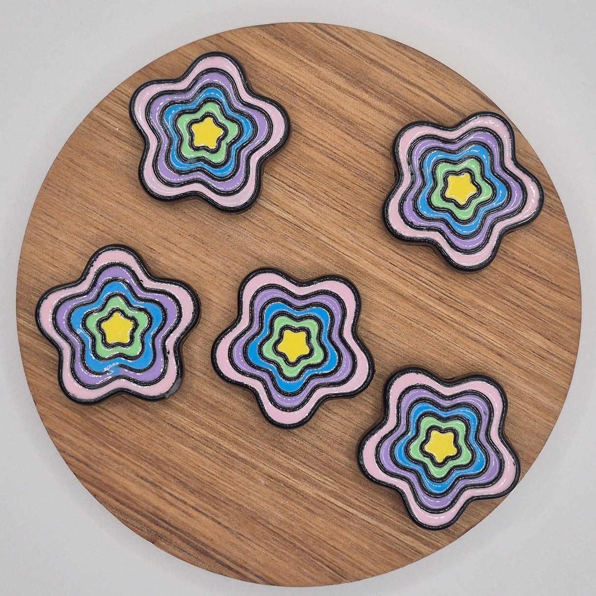 Layered Star Acrylic Bead