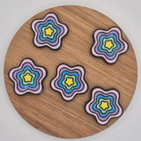 Layered Star Acrylic Bead