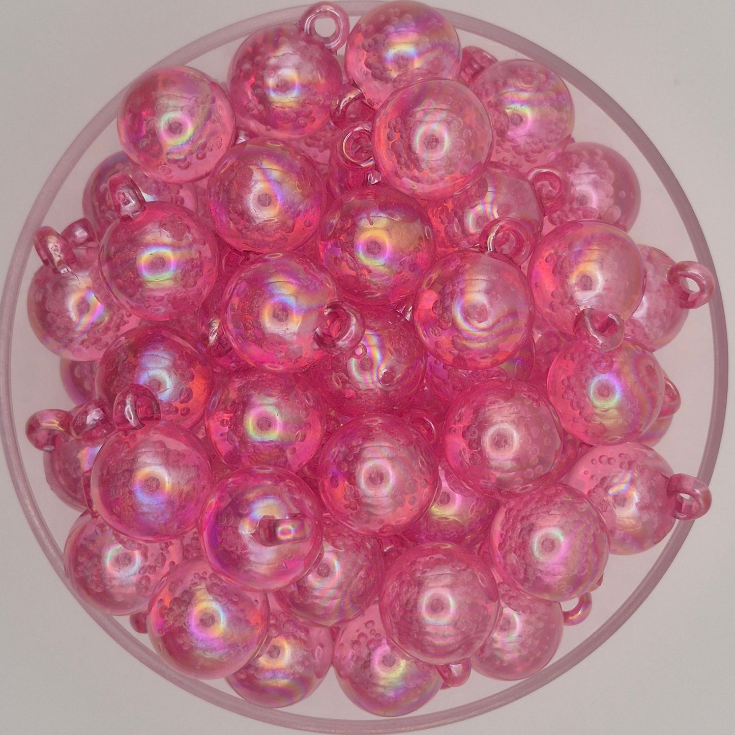 Pink Lemonade Fizz Acrylic Bauble Beads