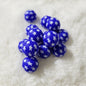 Red/Blue Stars 15mm Silicone Bead