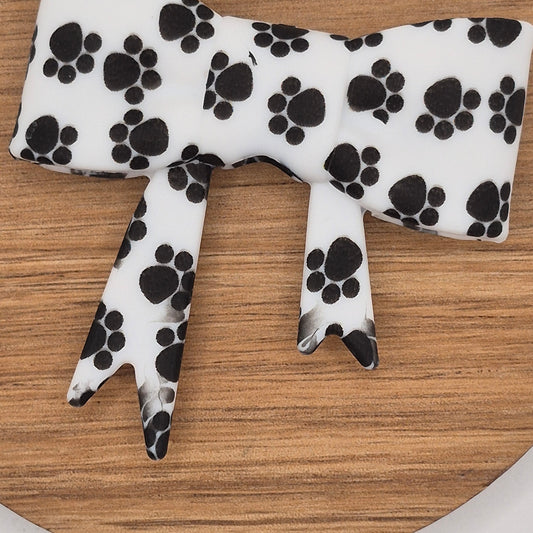 Paw Print SECOND QUALITY Bow Bead