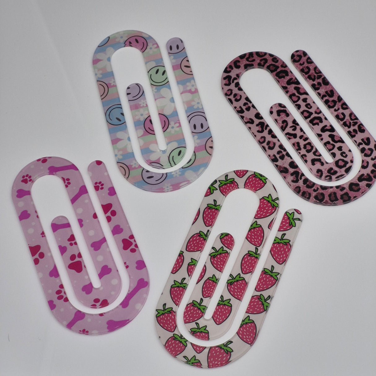 Printed Large Paper Clip Acrylic Bookmark