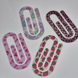 Printed Large Paper Clip Acrylic Bookmark