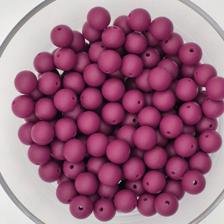 Napa 9mm Solid Silicone Beads