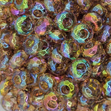 Dragon Scales Brown Opal - 12mm Acrylic Faceted Abacus