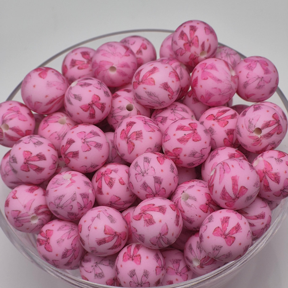 Pink Lady 15mm Silicone Bead
