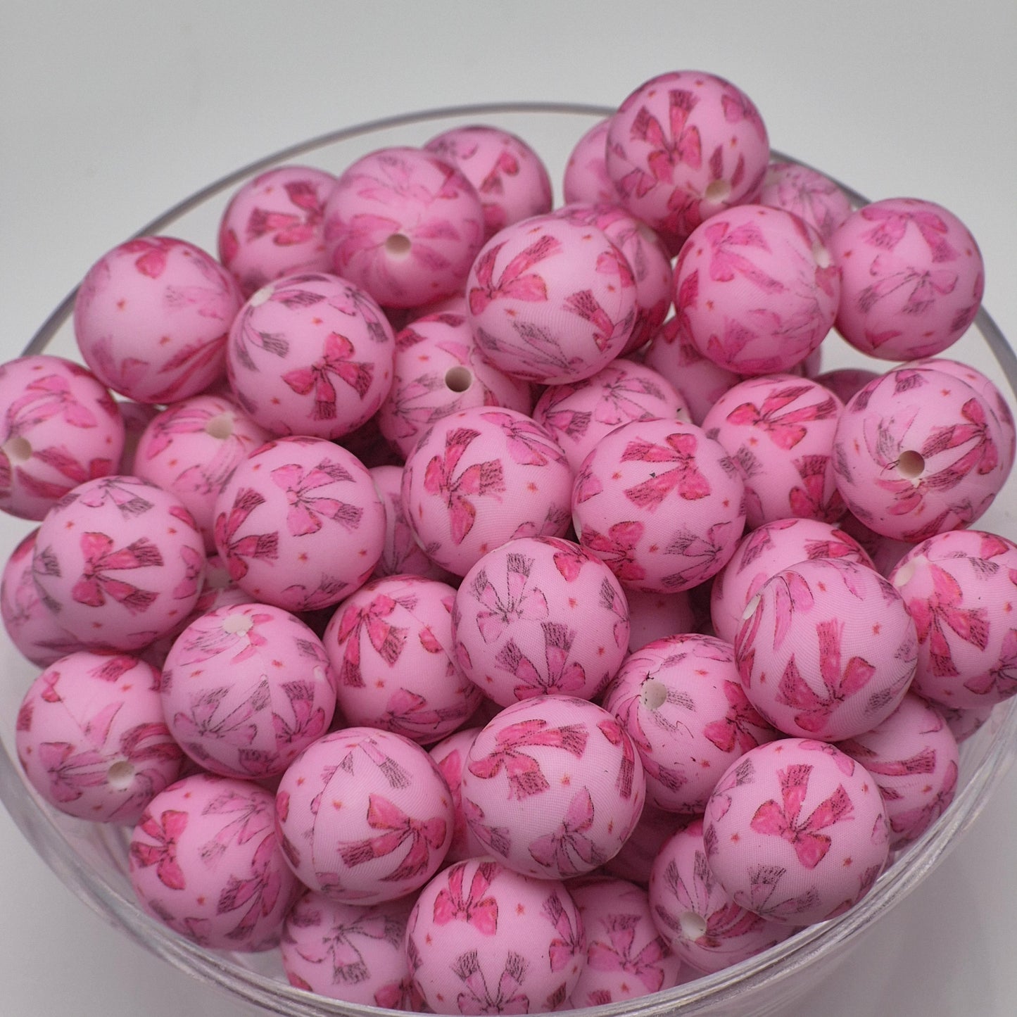 Pink Lady 15mm Silicone Bead