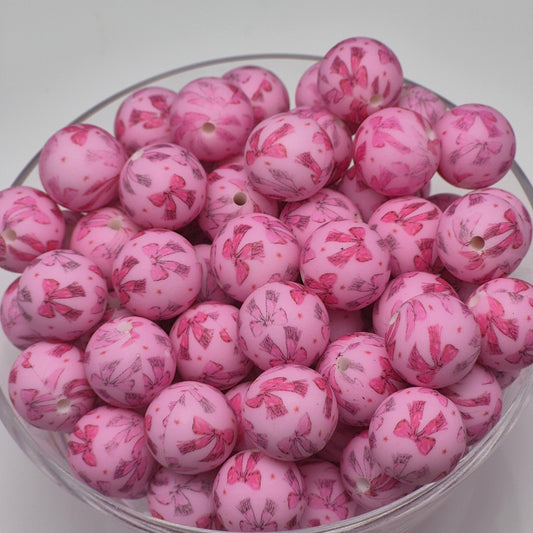Pink Lady 15mm Silicone Bead