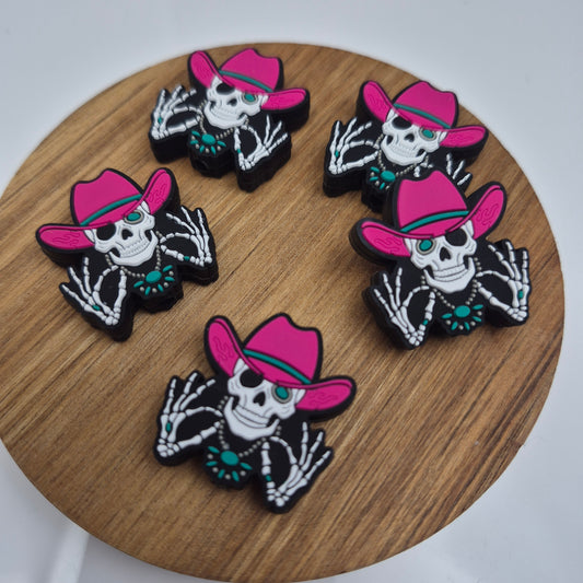 Pink Hat Skeleton - Focal