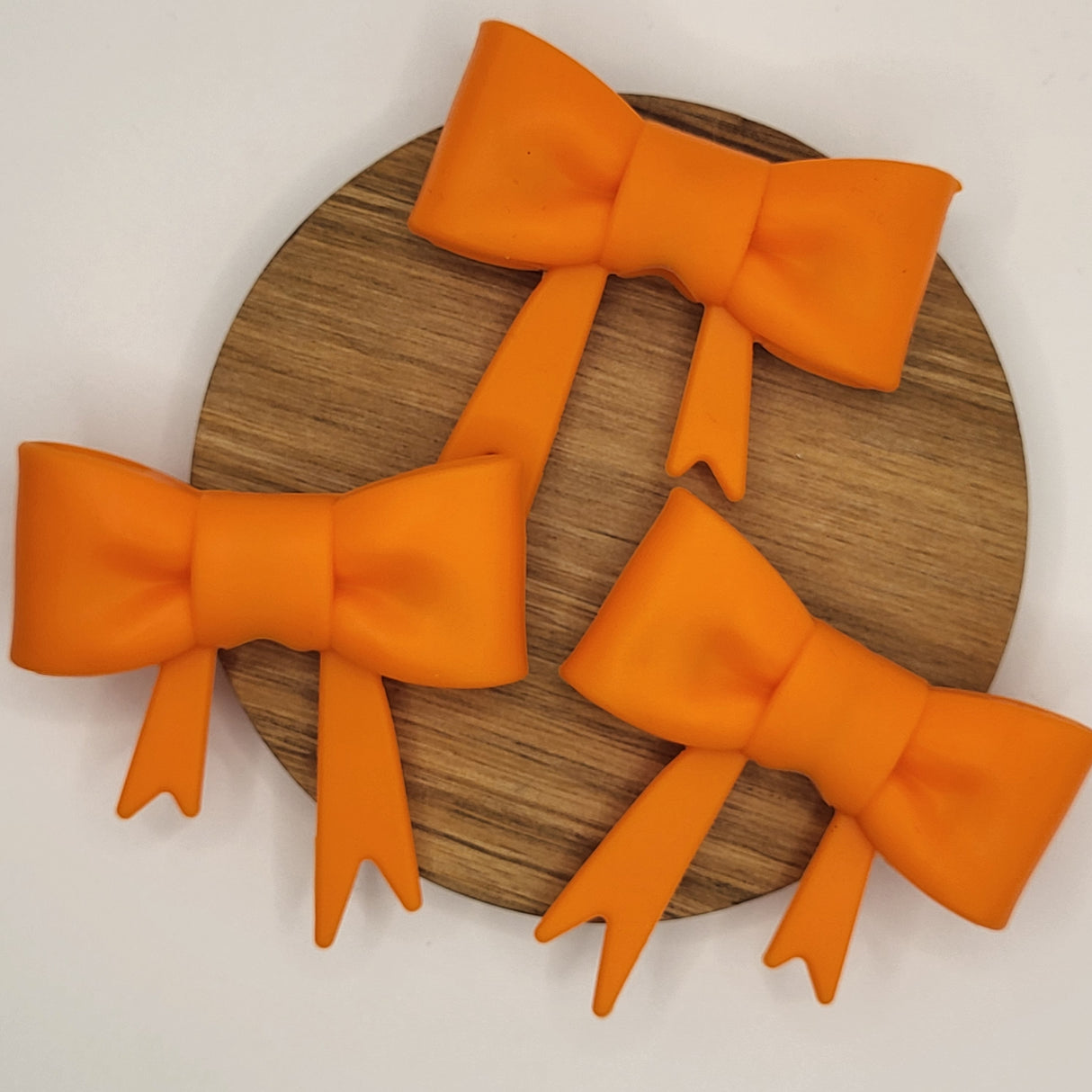 Orange Bow Bead