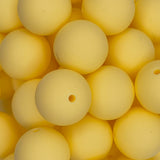 Custard 19mm Solid Silicone Bead