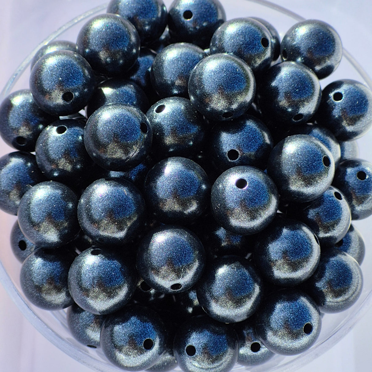 Sea Urchin Glimmer Opal 15mm Silicone Beads