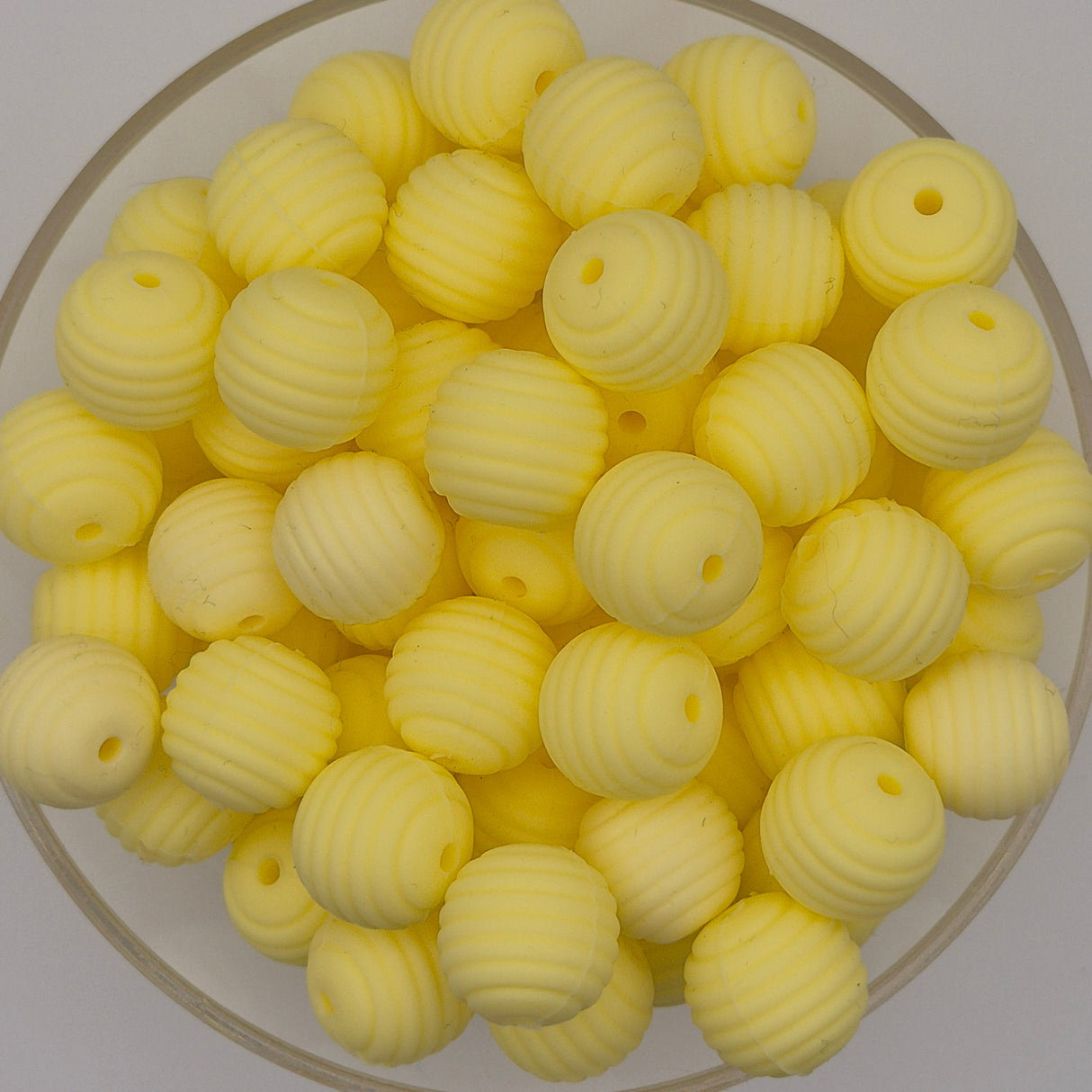 Buttercup Honeycomb 15mm Silicone Bead