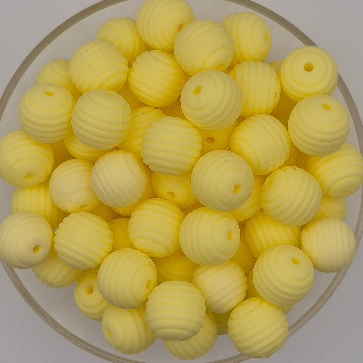 Buttercup Honeycomb 15mm Silicone Bead