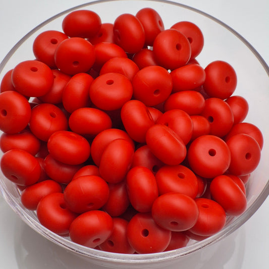 Smokey Paprika Abacus Bead 14mm*8mm