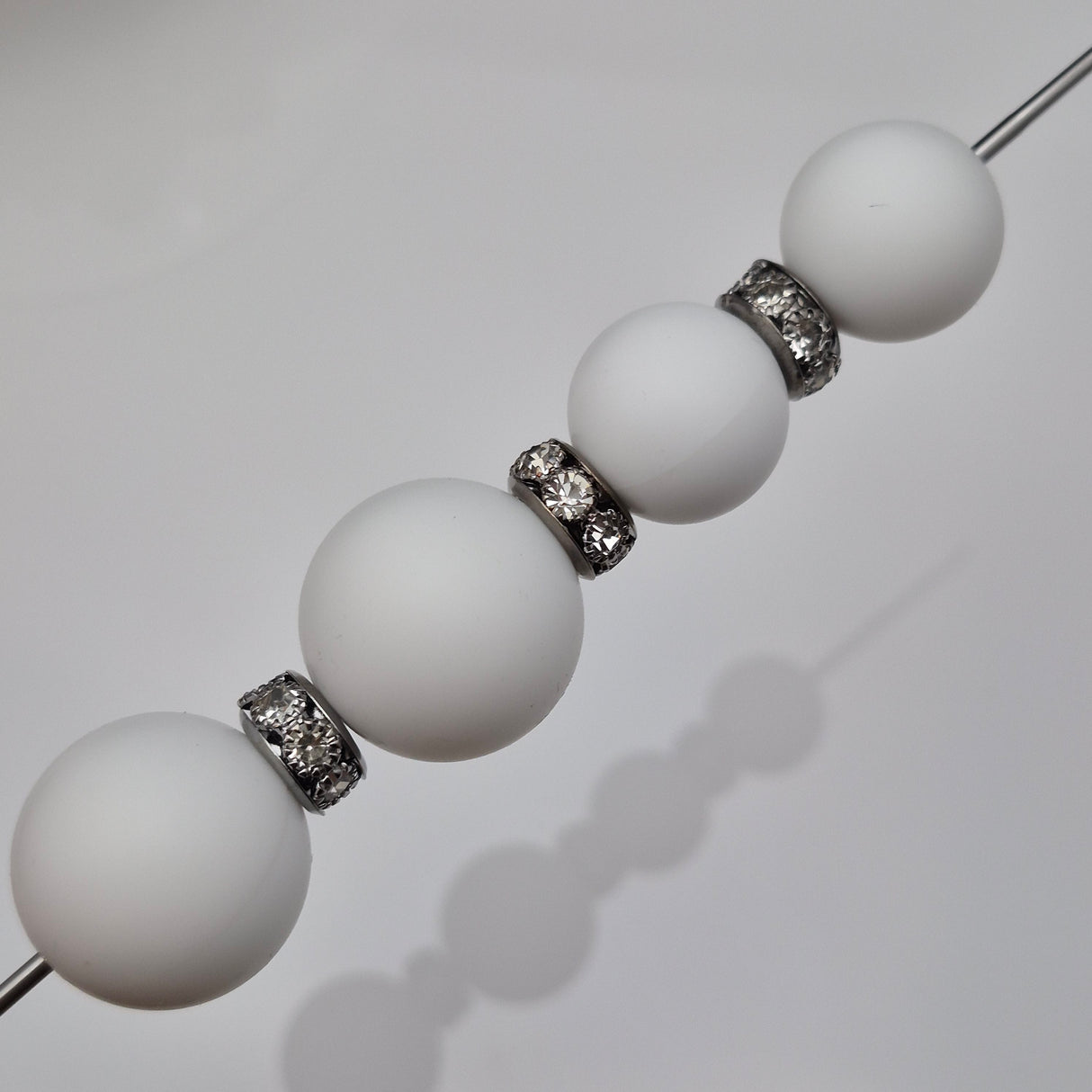 Gun Metal Black Wide Hole Metal Spacers 10mm