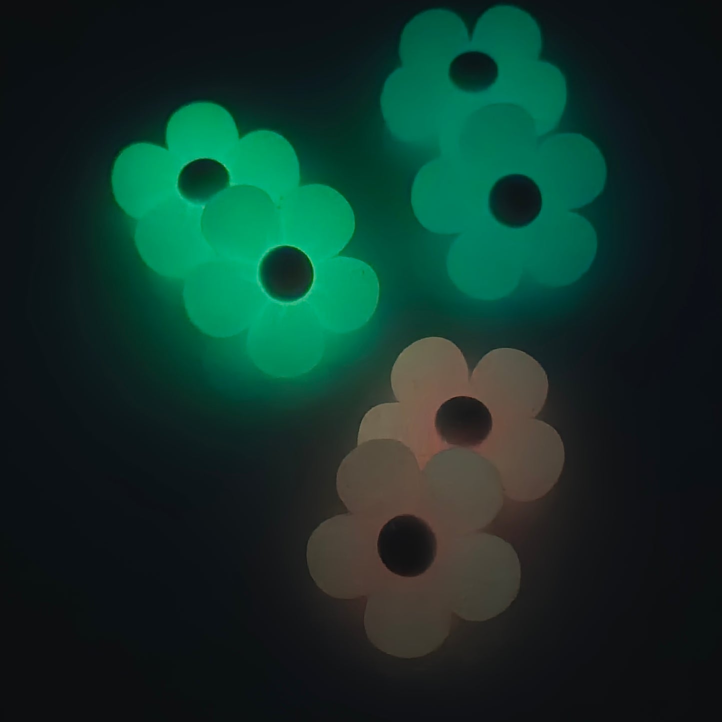 Glow in the Dark Puff Flowers - Focal