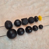 Sunshine Yellow Lentil 12mm*7mm Solid Silicone Beads