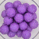 Lavender Rock Candy 20mm Sugar ACRYLIC Beads