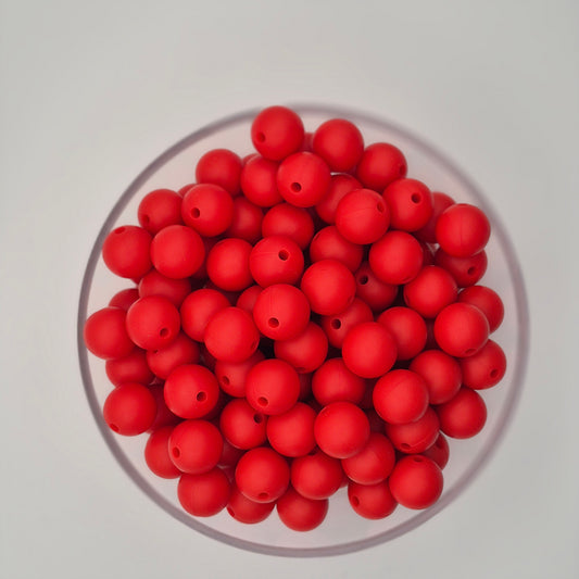 Smokey Paprika 12mm Solid Silicone Beads