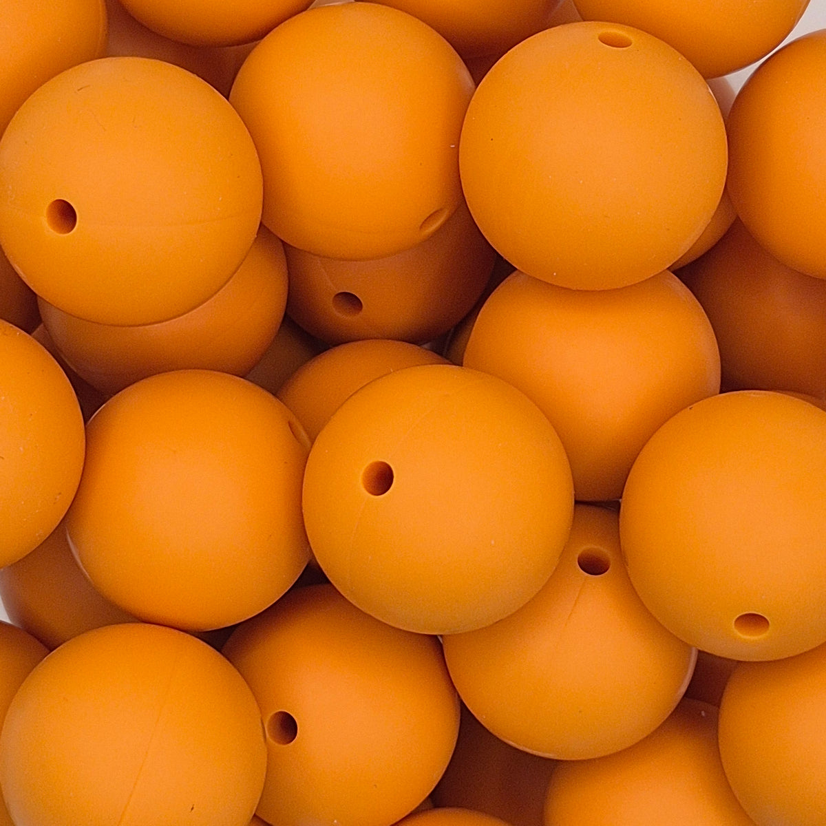 Marigold 19mm Solid Silicone Bead