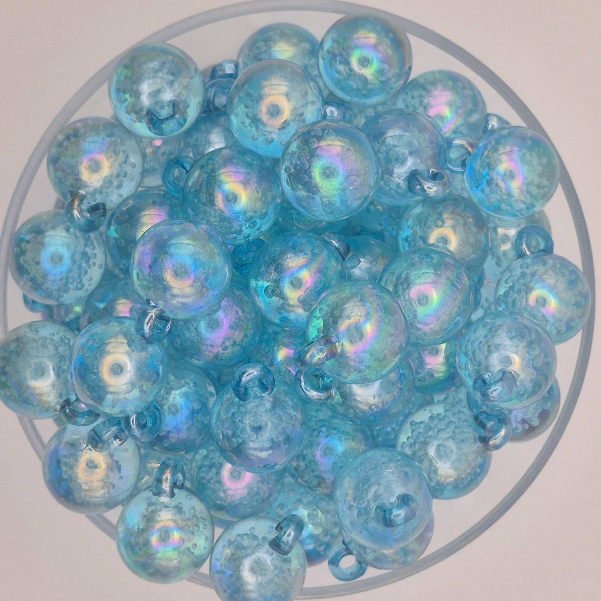 Blue Raspberry Fizz Acrylic Bauble Beads