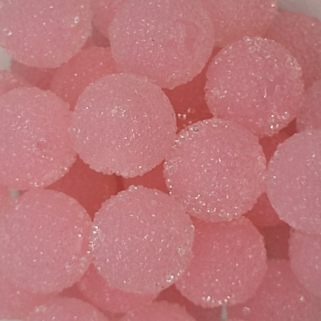 Pink Pixie Gumdrop 20mm Sugar ACRYLIC Beads