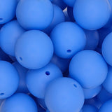 Cornflower 19mm Solid Silicone Bead