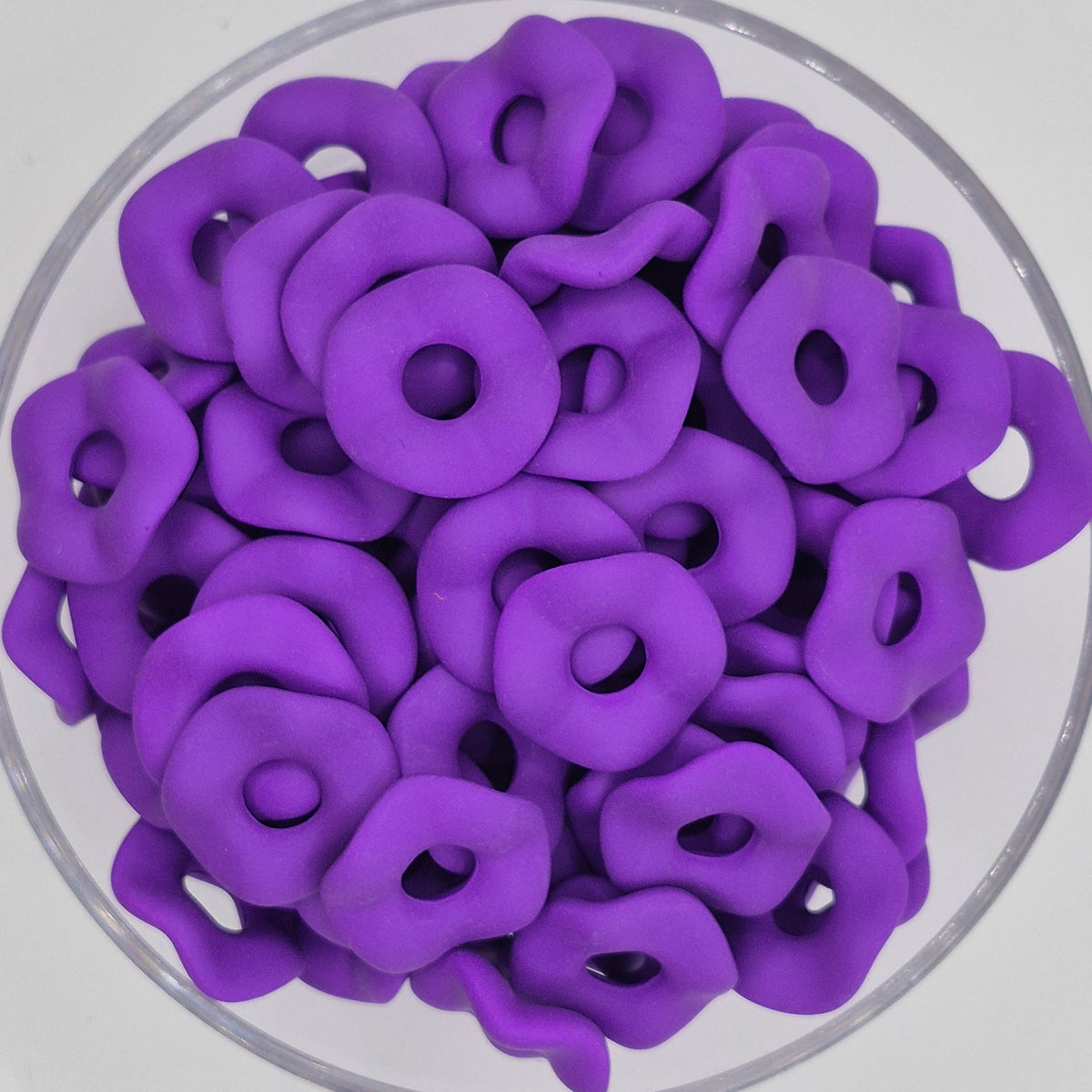 Matte Neon Large Wave Acrylic Spacers 20mm