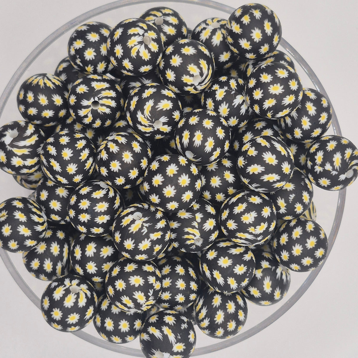 Daisy Lane 15mm Silicone Bead