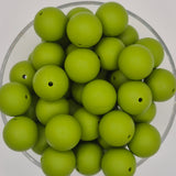 Avocado 19mm Solid Silicone Bead