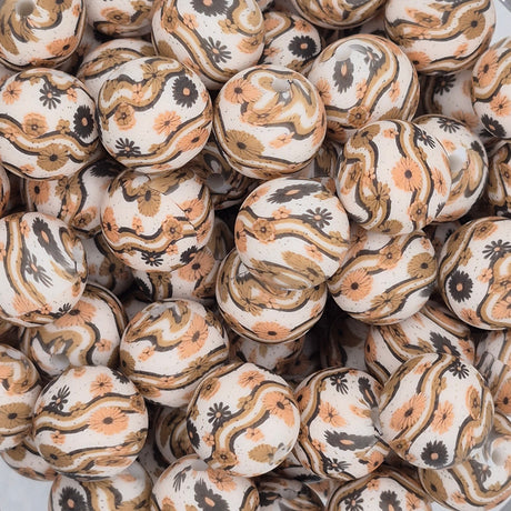Macchiato Madness 15mm Silicone Bead
