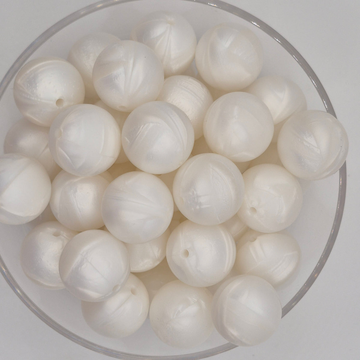 Frosty 19mm Solid Silicone Bead