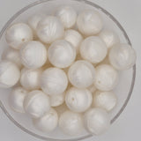 Frosty 19mm Solid Silicone Bead