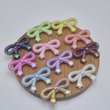 Opal Glow Acrylic Bow with Stars  - Focal