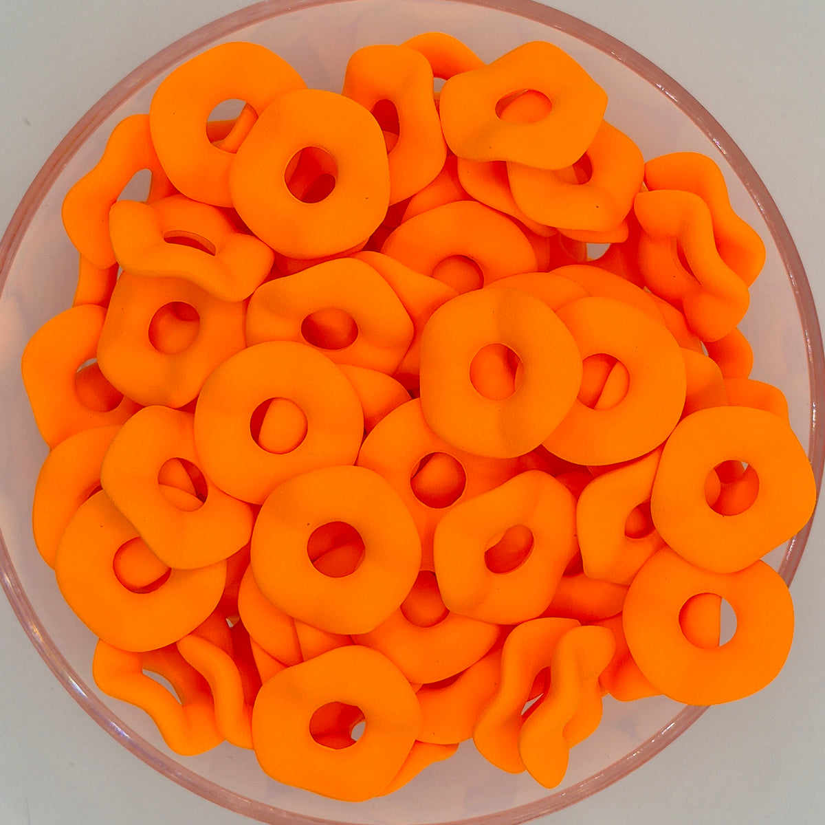 Matte Neon Large Wave Acrylic Spacers 20mm