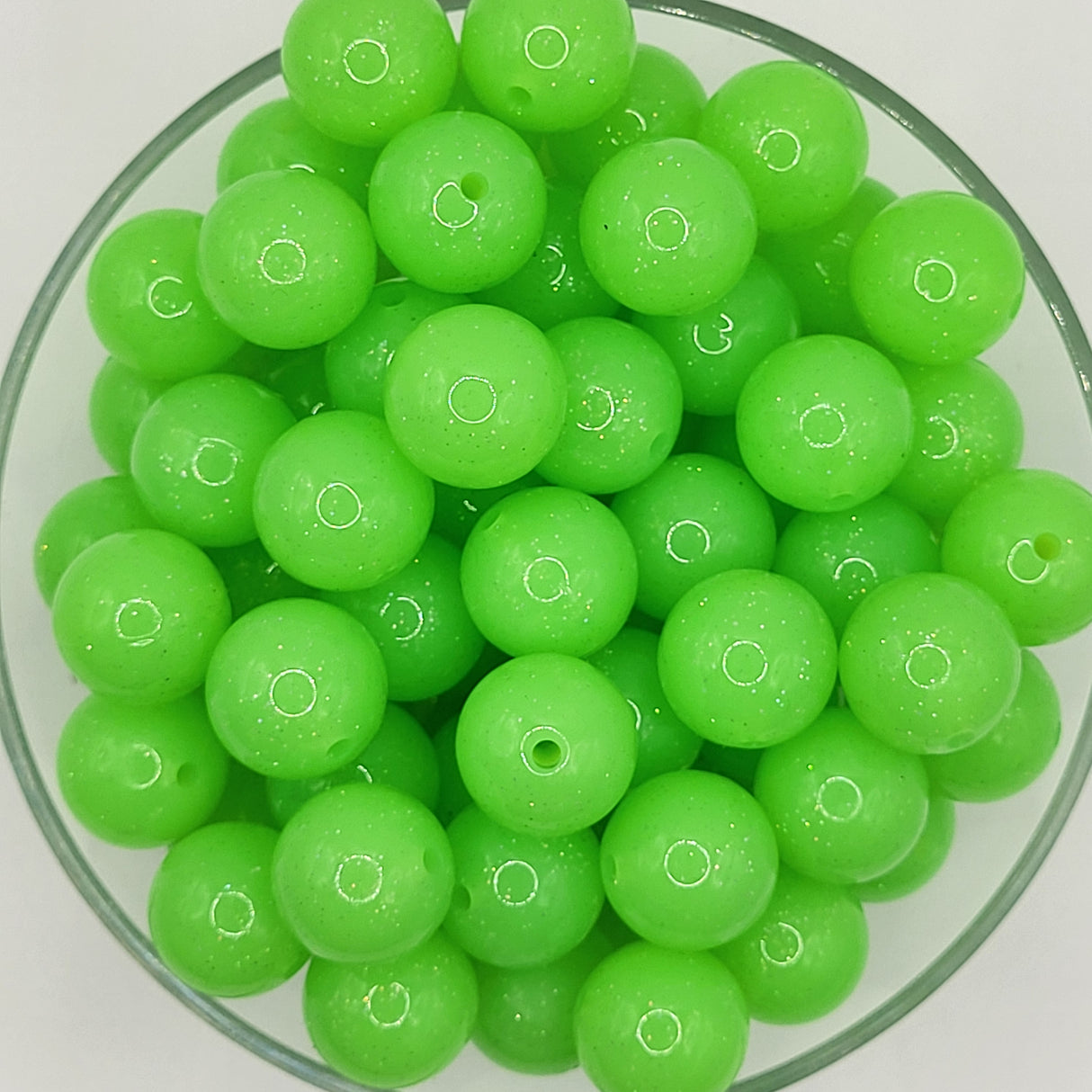 Green Apple Preserves 15mm Silicone Bead