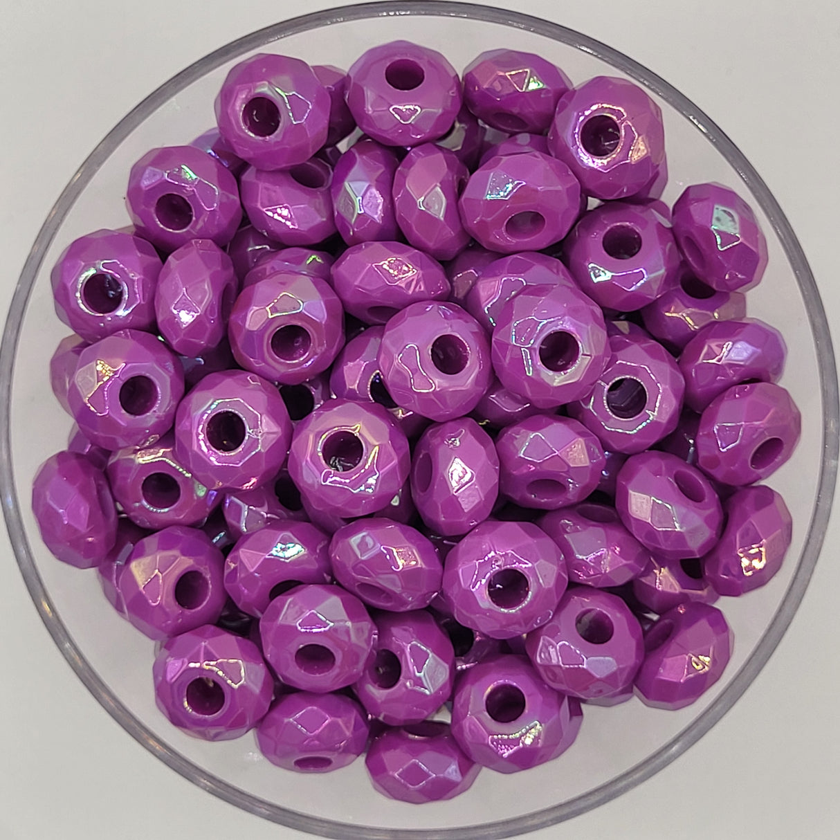 Purple Opal - Acrylic Faceted Abacus