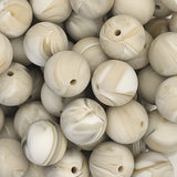 Sandbox Marble 15mm Silicone Bead
