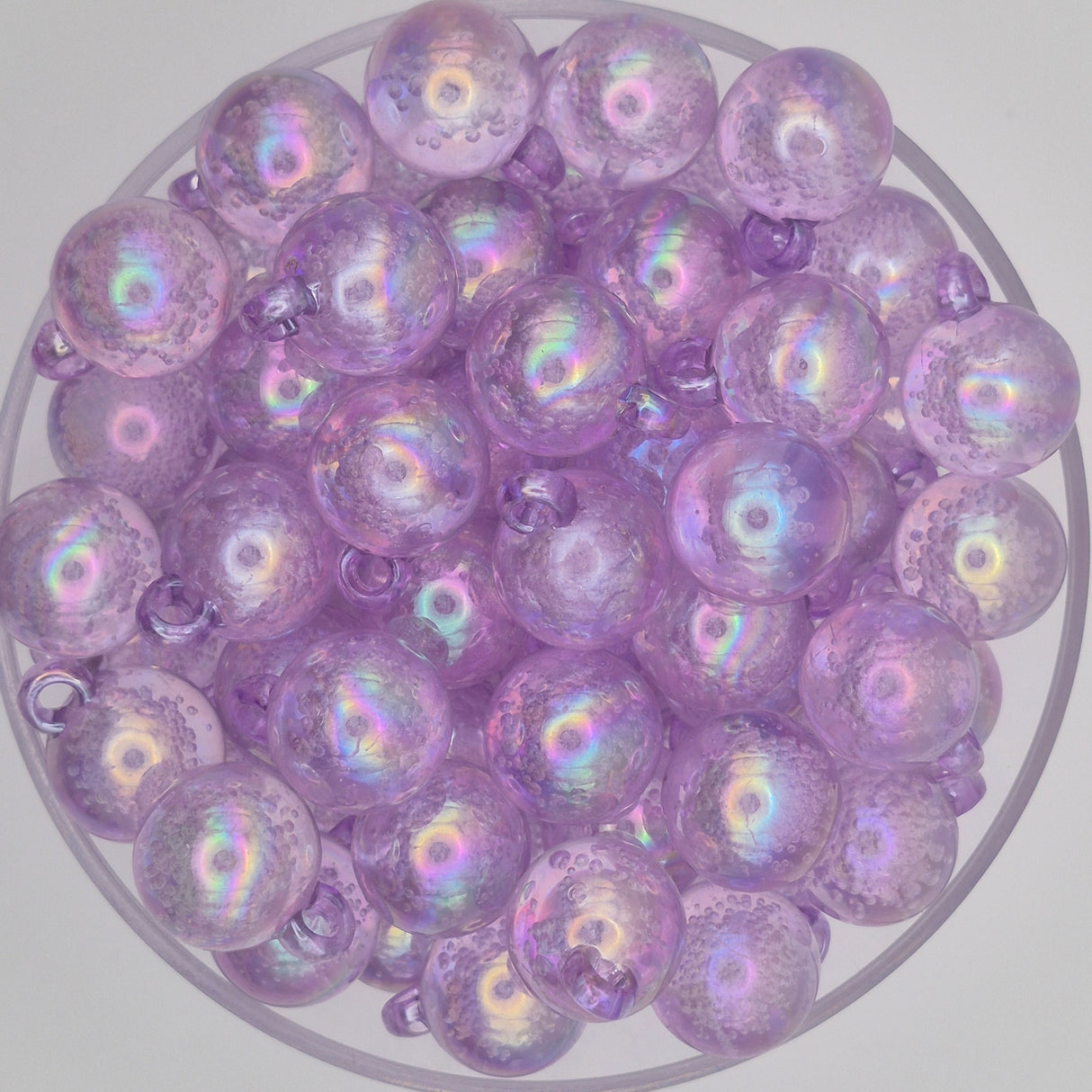 Plum Pop Fizz Acrylic Bauble Beads